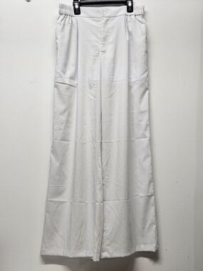 Topyogas High Rise Wide Leg Pants Womens Size M White New